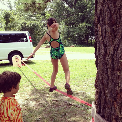 Slackline screen-free week