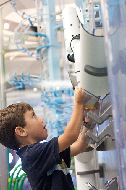Reaction Contraption in Playscape. Children's Museum Indianapolis Reaction Contraption in Playscape. Children's Museum Indianapolis
