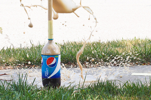 Soda & Mentos Explosion