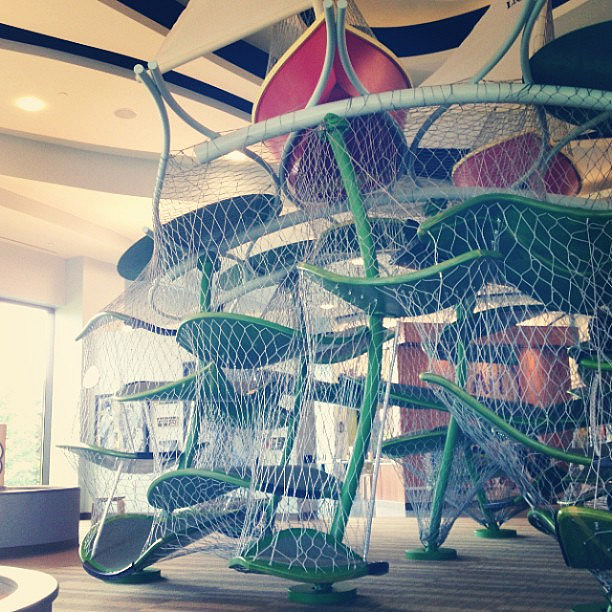 Playscape Pond Climber, Children's Museum Indianapolis Pond Climber in the brand new Playscape at The Children's Museum. Such a beautiful space!