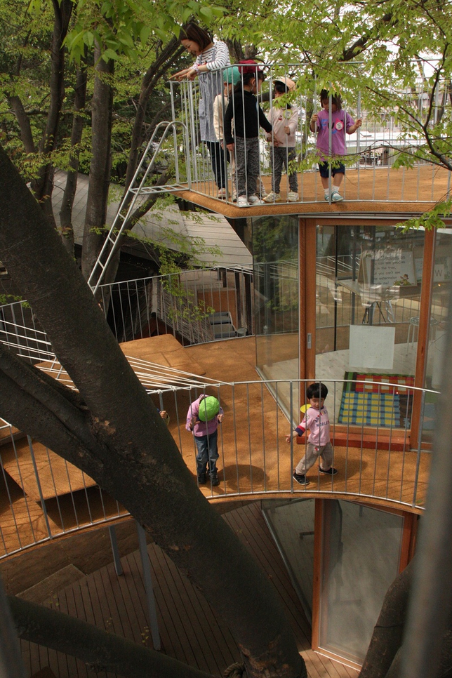 Japanese treehouse kindergarten