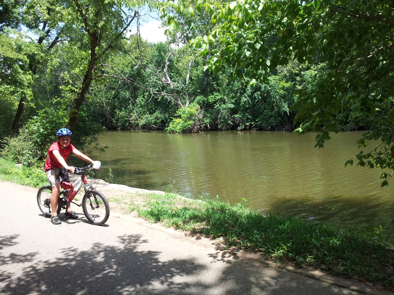 biking on the greenway