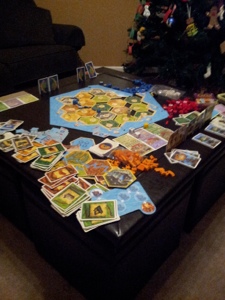 Kid-friendly coffee table Settlers of Catan