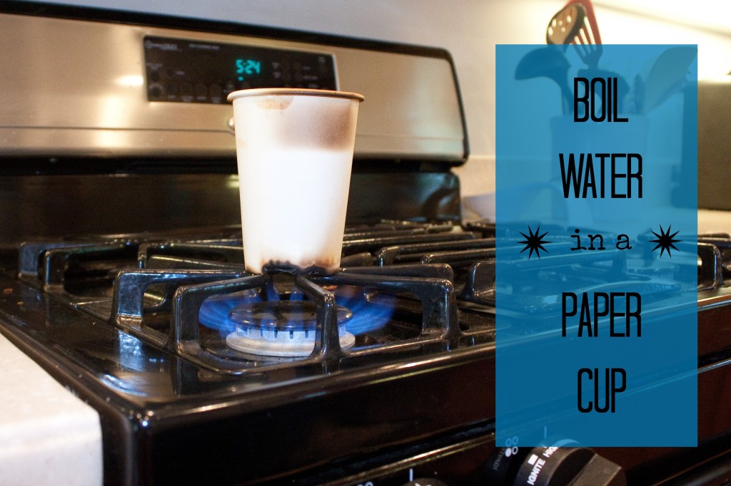 boil water paper cup