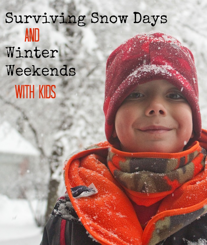 Snow day ideas and winter activities for kids to help you survive those long winter weekends and days off from school. WARNING: some of our ideas our messy, some are unconventional, but ALL of them are fun!